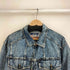サムシング SOMETHING 80-90S ケミカルウォッシュ ジップアップ デニムジャケット レディース import:M