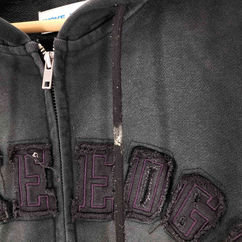 WOKE EDGE Faded Embroidery Zip Up Hoodie メンズ JPN:M