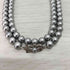 A.SILVER 刻印 アンティークシルバー パール型 ネックレス レディース