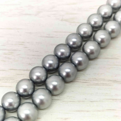 A.SILVER 刻印 アンティークシルバー パール型 ネックレス レディース