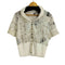 ELISA CAVALETTI イタリア製 装飾ボタン 総柄 S/S シャツブラウス レディース import:L