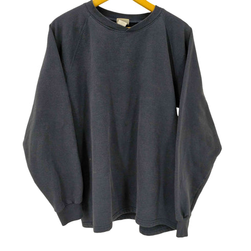 リー Lee cotton blend クロスネック ラグランスリーブ ブランク スウェット メンズ import:XL