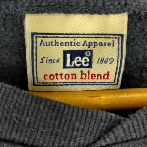 リー Lee cotton blend クロスネック ラグランスリーブ ブランク スウェット メンズ import:XL