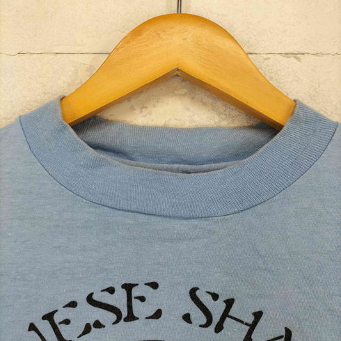ヘインズ Hanes 70-80s USA製 袖裾シングル CHINESE SHAR-PEI フロントプリントクルーネックTシャツ メンズ S