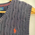 ポロラルフローレン POLO RALPH LAUREN 現行タグ ポニー刺繍 Vネック ニットベスト レディース M 10-12