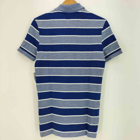 ラコステ LACOSTE ロゴ刺繍 ボーダー 半袖 ポロシャツ メンズ import:XS