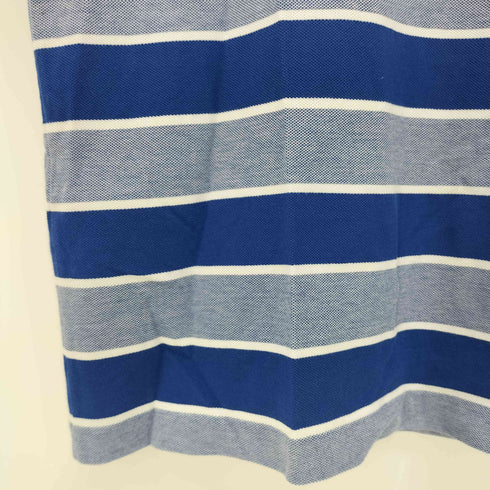 ラコステ LACOSTE ロゴ刺繍 ボーダー 半袖 ポロシャツ メンズ import:XS