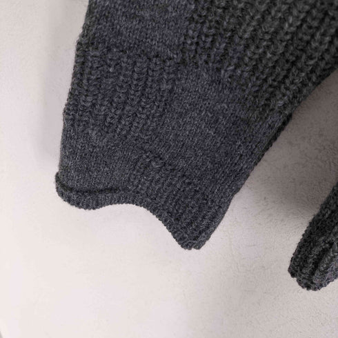 コムデギャルソンオムドゥ COMME des GARCONS HOMME DEUX AD2025 25AW ウール天竺×片畔編み Wool Jersey × Half-Fisher Knit メンズ S