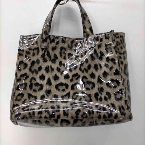 25SS cashe cashe エナメル ショッパー 小サイズ レオパード バッグ レディース FREE