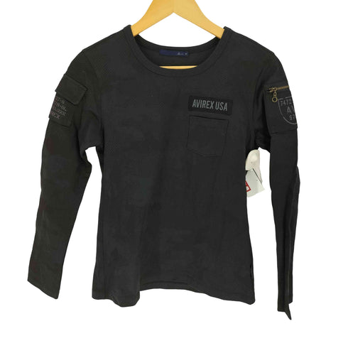 アヴィレックス AVIREX 袖ポケット クルーネックカットソー メンズ JPN:S