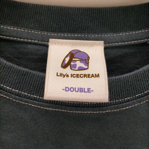 Lily's ICECREAM DOUBLE ロゴプリント タイダイ染め Tシャツ レディース