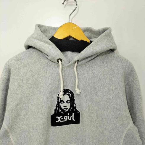 エックスガール X-girl REVERSE WEAVE リバースウィーブ パーカー レディース JPN:M