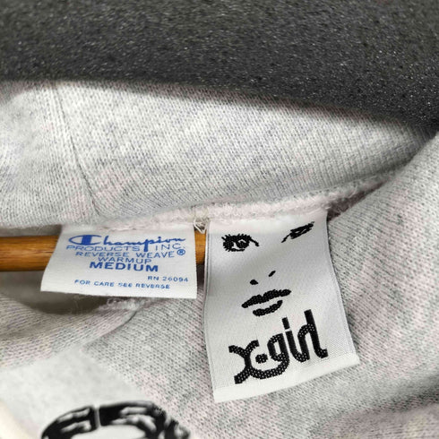 エックスガール X-girl REVERSE WEAVE リバースウィーブ パーカー レディース JPN:M