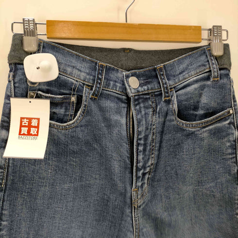 Sweet Camel ウエストリブ ワイド フレアー デニム パンツ レディース JPN:M