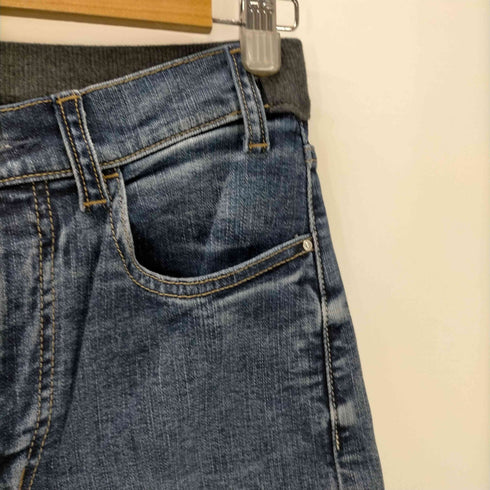 Sweet Camel ウエストリブ ワイド フレアー デニム パンツ レディース JPN:M
