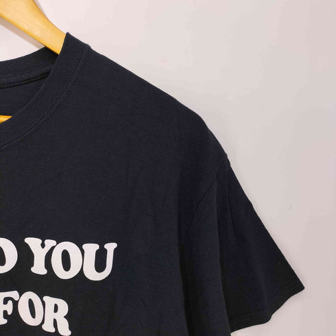 ブラックメタル ムービー メッセージ プリント S/S Tシャツ メンズ import:L