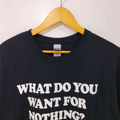 ブラックメタル ムービー メッセージ プリント S/S Tシャツ メンズ import:L