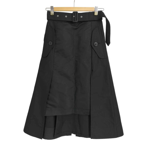 サカイ Sacai 24SS Cotton Gabardine x Nylon Twill Skirt レディース JPN:0