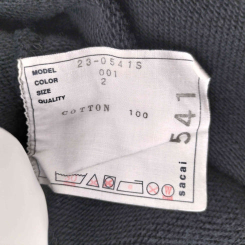 サカイ Sacai 23SS Hello sacai フロントプリント プルオーバーパーカー メンズ JPN:2