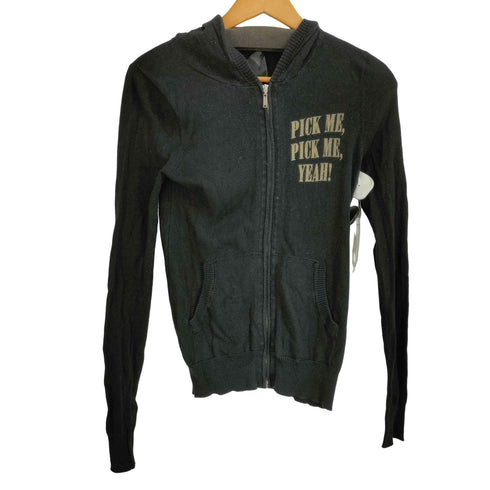 ヒステリックグラマー HYSTERIC GLAMOUR カートコバーンキーワード バックプリント ニット フーディ メンズ FREE