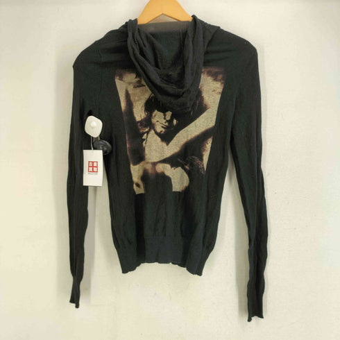 ヒステリックグラマー HYSTERIC GLAMOUR カートコバーンキーワード バックプリント ニット フーディ メンズ FREE