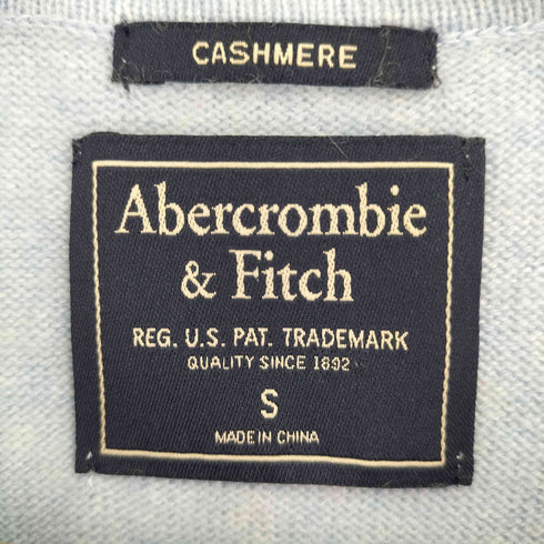 アバクロンビーアンドフィッチ Abercrombie & Fitch CASHMERE 100% 刺繍ロゴ カシミヤ ニット レディース import:S