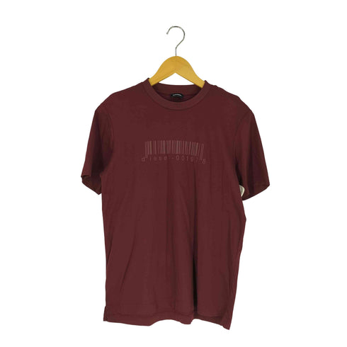 ディーゼル DIESEL バーコード プリントTシャツ メンズ JPN:XS