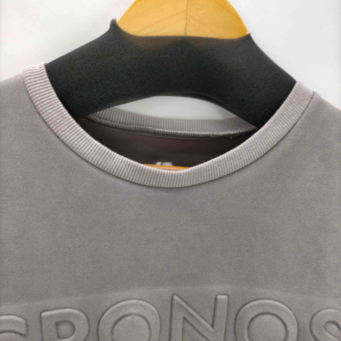 CRONOS ロゴ エンボス加工 スウェード スウェット メンズ JPN:XXL