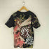 和柄 桜 アニメプリントTシャツ メンズ JPN:XL