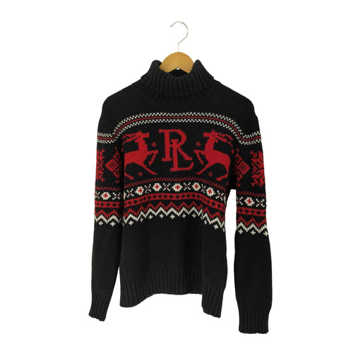 ポロラルフローレン POLO RALPH LAUREN コットン カシミヤ ノルディック タートルネックセーター メンズ S