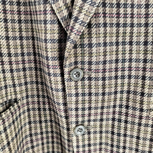 チャップスラルフローレン CHAPS RALPH LAUREN 90S ラムウール チェック柄 2B ジャケット メンズ 96 86 170