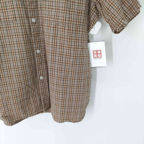 スティーブンアラン Steven Alan C/LY CHECK BAND COLLAR WORK SHIRT メンズ JPN:S