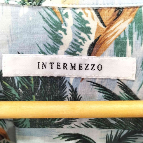 インターメッツォ INTERMEZZO 開襟 総柄 アロハシャツ メンズ 2L