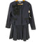 ランバンオンブルー LANVIN en Bleu リボン 装飾 ブラウス バックジップ タック ノースリーブ ワンピース アンサンブル レディース 38