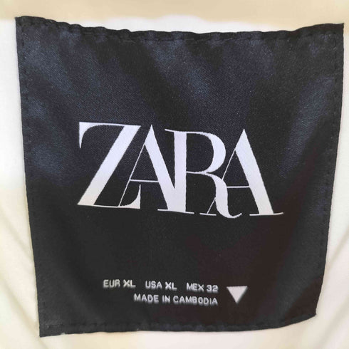 ザラ ZARA フェイクボア パフアノラック FAUX SHEARLING QUILTED ANORAK レディース XL