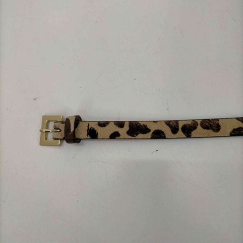 B-Low The Belt レオパード ハラコ レザー ベルト レディース S