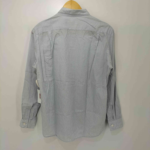 マーガレットハウエル MARGARET HOWELL STRIPE COTTON TWILL コットンツイル L/S シャツ メンズ JPN:S