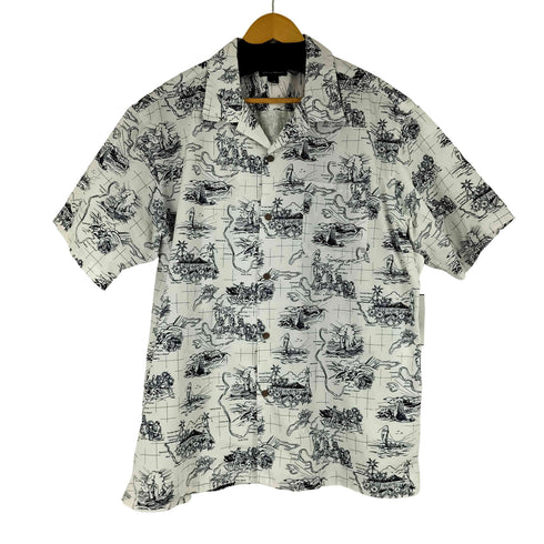 エディーバウアー Eddie Bauer 開襟 総柄 アロハシャツ メンズ JPN:XL