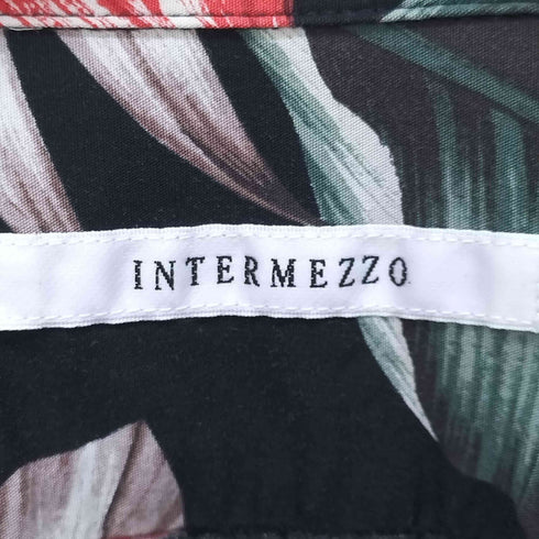 インターメッツォ INTERMEZZO 開襟 総柄 アロハシャツ レーヨン混 メンズ 2L