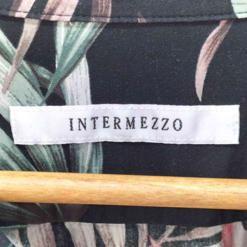 インターメッツォ INTERMEZZO 開襟 総柄 アロハシャツ レーヨン混 メンズ 2L