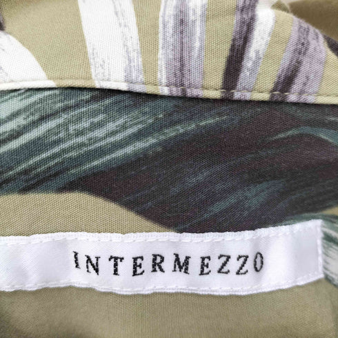 インターメッツォ INTERMEZZO 開襟 総柄 アロハシャツ レーヨン混 メンズ 2L