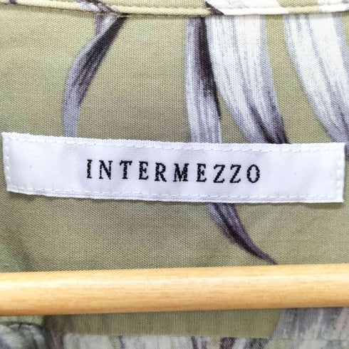 インターメッツォ INTERMEZZO 開襟 総柄 アロハシャツ レーヨン混 メンズ 2L