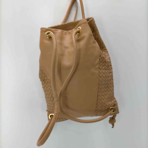GIORGIA MILANI イタリア製 GENUINE LEATHER イントレチャート レザー バックパック リュック レディース