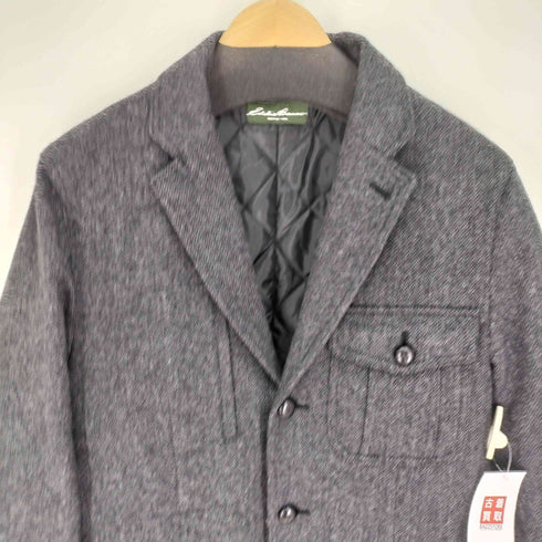 エディーバウアー Eddie Bauer ウール ヘリンボーン 3B ジャケット 裏地キルト Thermore Classic社製 中綿 メンズ