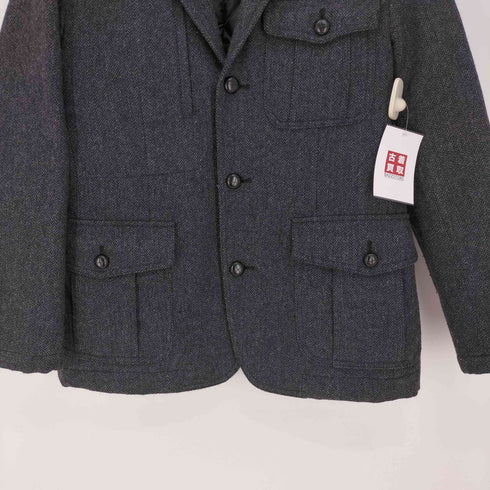 エディーバウアー Eddie Bauer ウール ヘリンボーン 3B ジャケット 裏地キルト Thermore Classic社製 中綿 メンズ