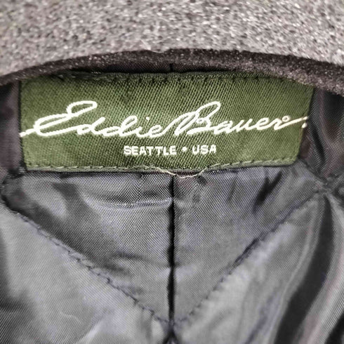 エディーバウアー Eddie Bauer ウール ヘリンボーン 3B ジャケット 裏地キルト Thermore Classic社製 中綿 メンズ