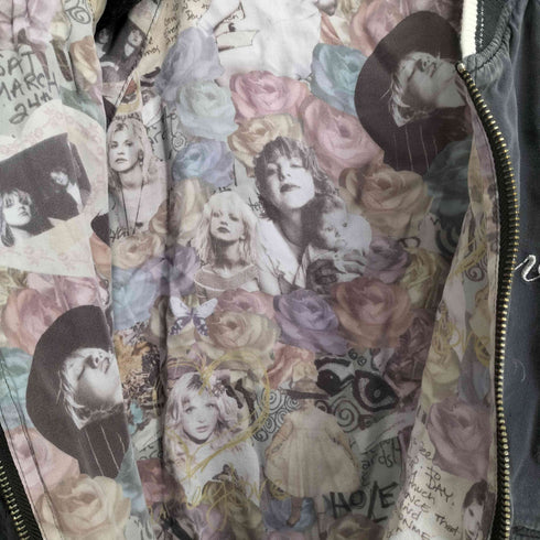 ヒステリックグラマー HYSTERIC GLAMOUR COURTNEY LOVE ロゴ刺繍 リバーシブルブルゾン ジャンパー レディース FREE