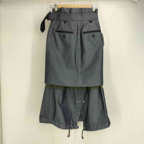 サカイ Sacai 22AW Cotton Gabardine Mix Skirt レディース JPN:1