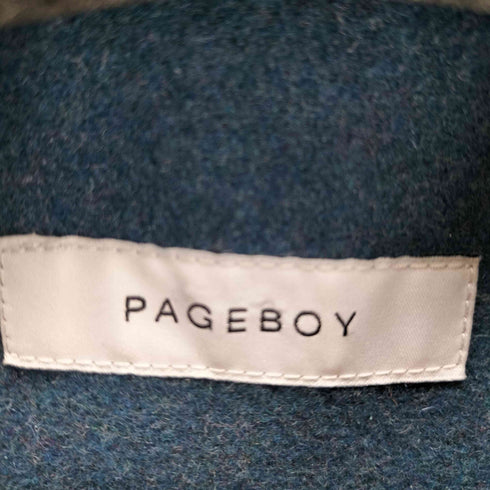 ページボーイ PAGEBOY スタンドネックウールチェスターコート レディース JPN:M