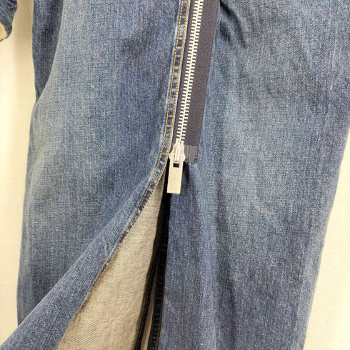 サカイ Sacai 20AW ジップアップ ボアミックス デニム ドレスワンピース レディース JPN:1